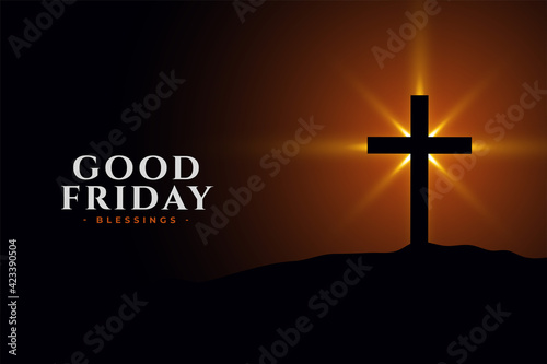 good friday holy background with cross