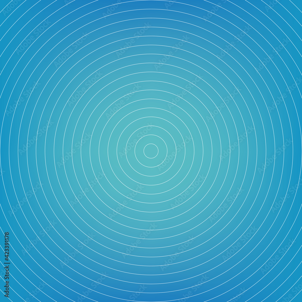 Abstract circle pattern, blue radial gradient background, vector illustration Abstract circle pattern, blue radial gradient background, vector illustration