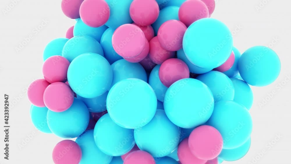 Lot of colorful balloons in the air on white background. Loop 4K 3D balls animation with alpha channel. Background for birthday, celebrations, party, greetings, invitations, valentines, anniversary Lot of colorful balloons in the air on white background. Loop 4K 3D balls animation with alpha channel. Background for birthday, celebrations, party, greetings, invitations, valentines, anniversary
