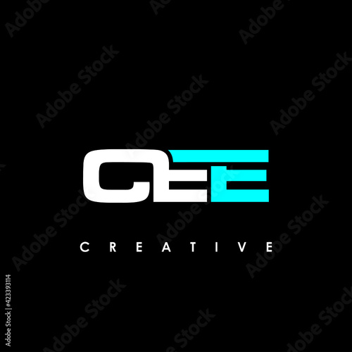 Schilderij op canvas CEE Letter Initial Logo Design Template Vector Illustration