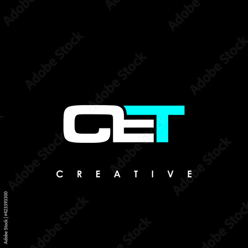 CET Letter Initial Logo Design Template Vector Illustration