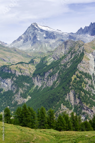 Panorama in Valpelline. Valle d'Aosta. Italia