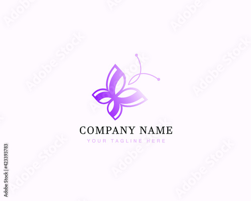  Butterfly logo design . icon , vector , illustration , Luxury