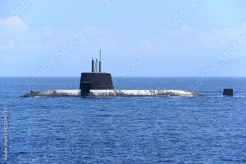 Japanese submarine on the voyage. © zapper