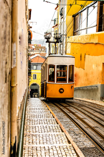 Elevator da Bica in Lisbon, Portugal