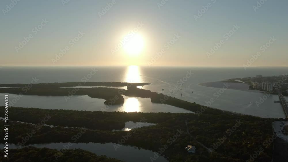custom made wallpaper toronto digital4k Aerial of Ft. Myers Beach in SW Florida