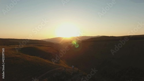 sunrise morning sun canyon mountains nature 3