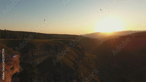 sunrise morning sun canyon mountains nature 4