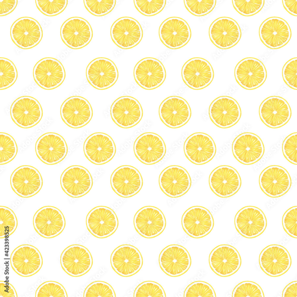 Lemon Slice Seamless Pattern Lemon Slice Seamless Pattern