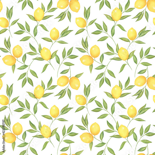 Lemon Branches Pattern