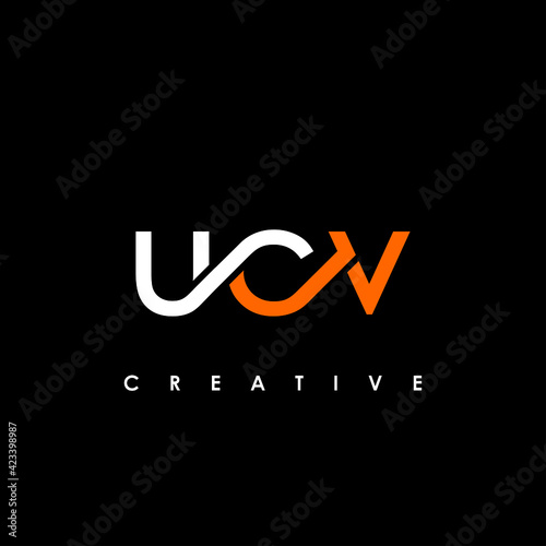 UCV Letter Initial Logo Design Template Vector Illustration photo