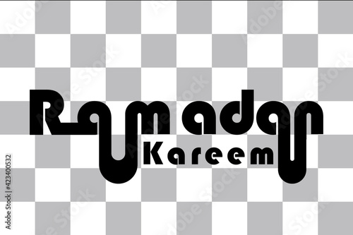 Ramadan Kareem Calligraphy Modern 