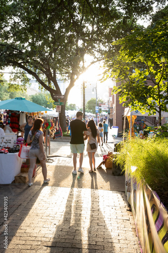 Pecan Festival scene in Austin, Texas