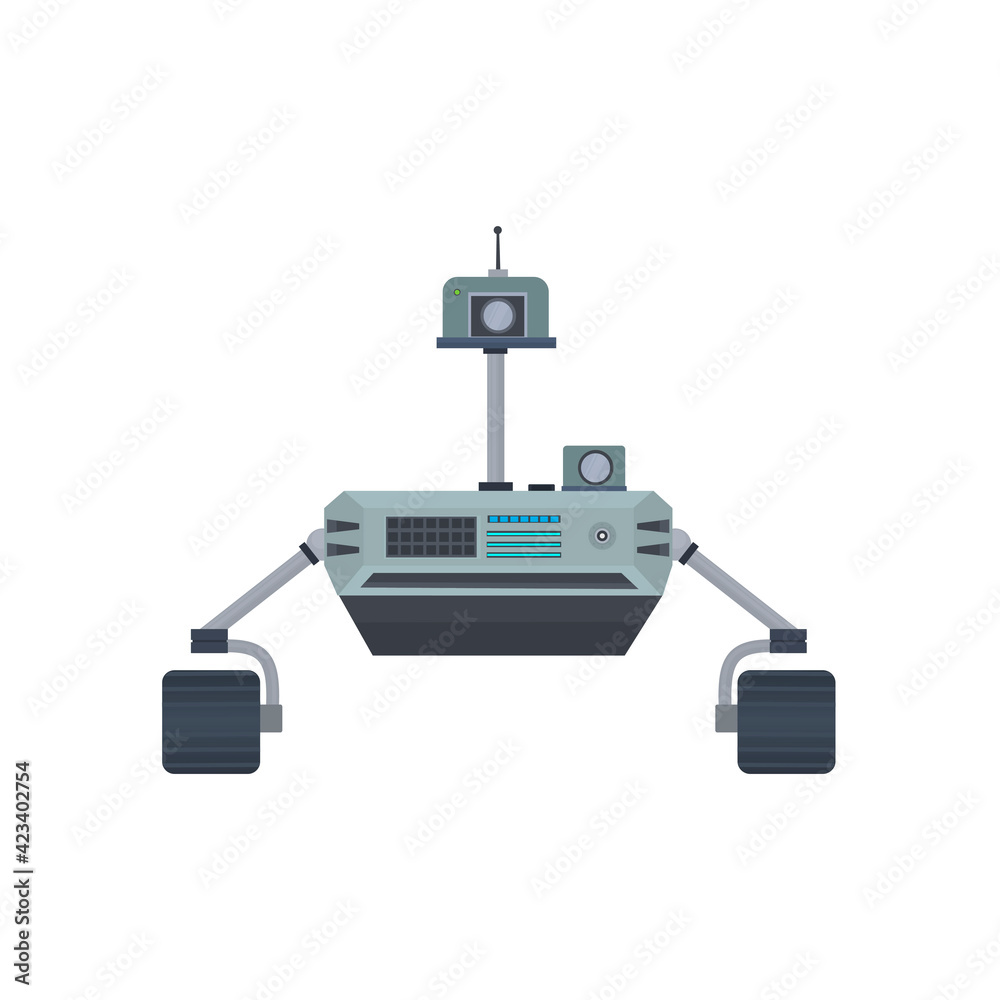 Fototapeta premium Mars exploration rover, vector illustration