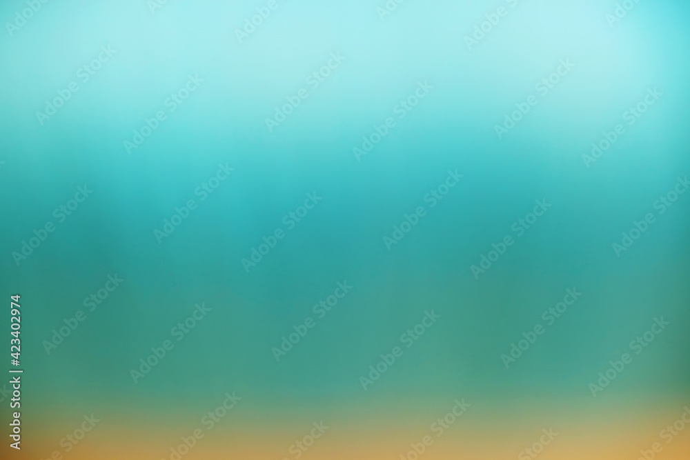 Turquoise blue blurred gradient, desigh background texture