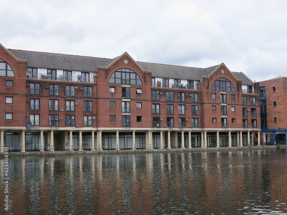 Naklejka premium Cardiff Atlantic Wharf View in Wales, UK