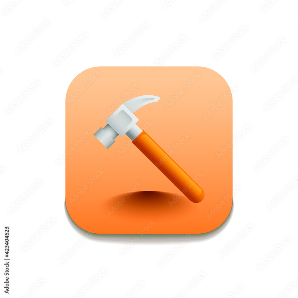 Hammer Tool Logo Vector Symbol Icon Design Style Hammer Tool Logo Vector Symbol Icon Design Style