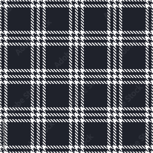 black and white checkered seamless pattern, vector illustration.