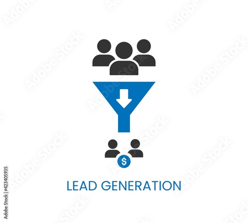 Lead Generation icon. Simple element illustration. Lead Generation concept symbol design. Can be used for web and mobile.
