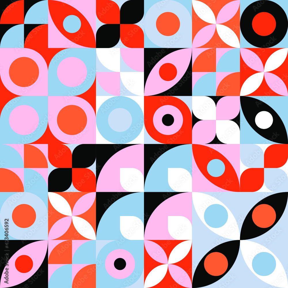 seamless abstract geometric vector background