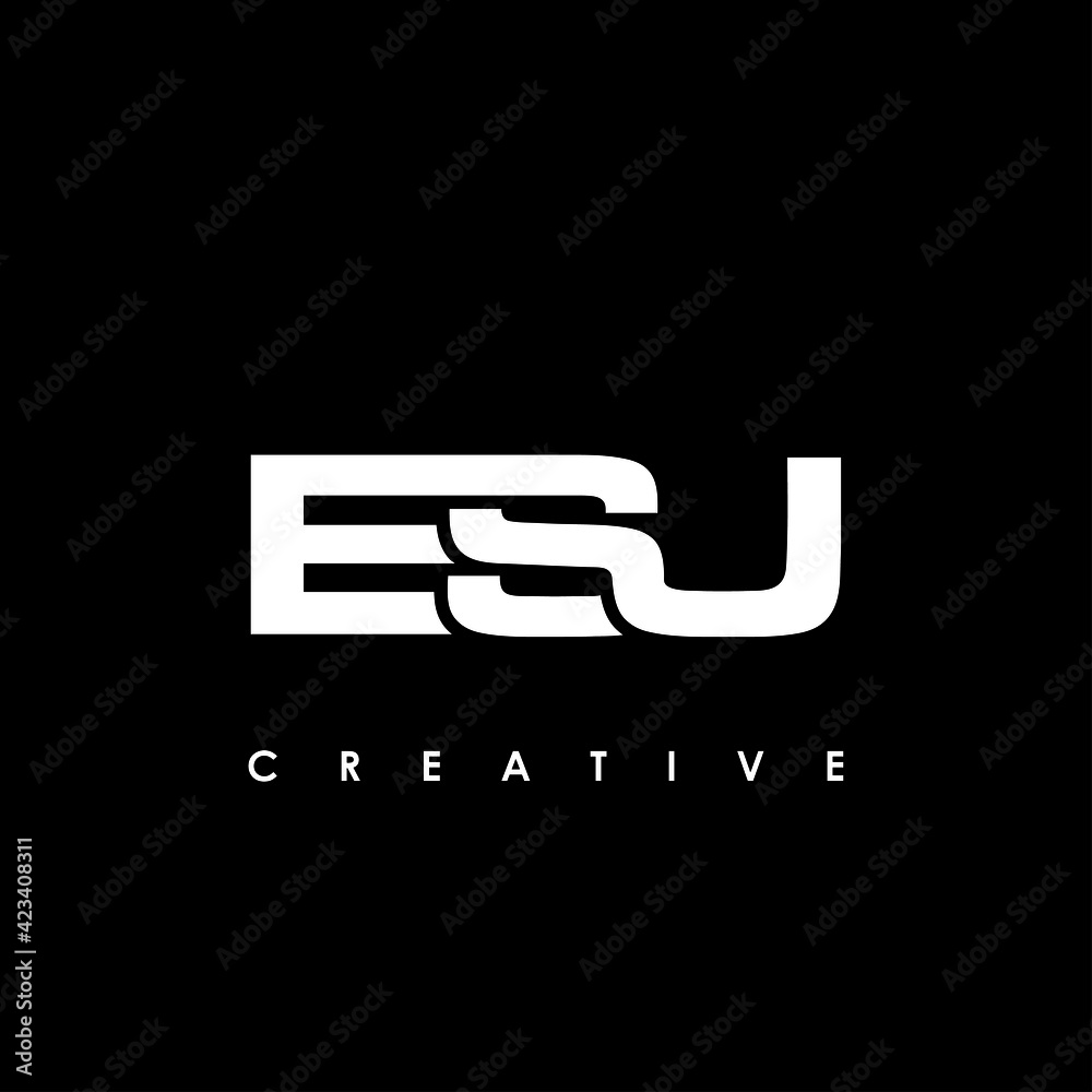 ESU Letter Initial Logo Design Template Vector Illustration ESU Letter Initial Logo Design Template Vector Illustration