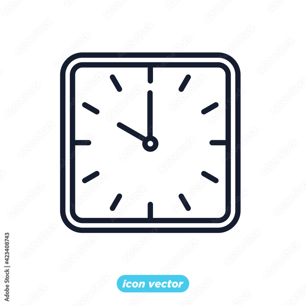 clock time icon. clock time symbol template for graphic and web design collection logo vector illustration clock time icon. clock time symbol template for graphic and web design collection logo vector illustration