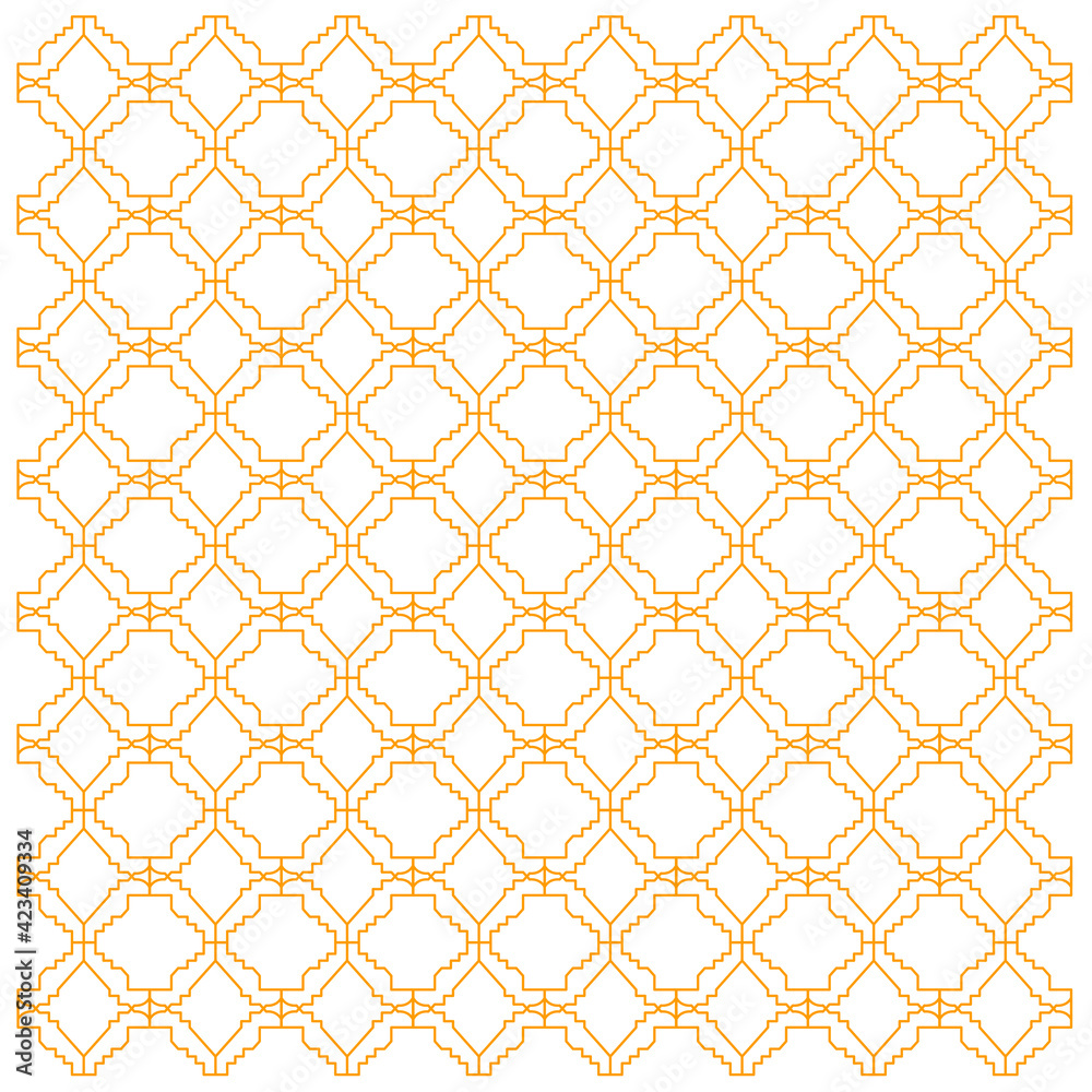 Luxury Design Ornaments Aztecs, gold white
