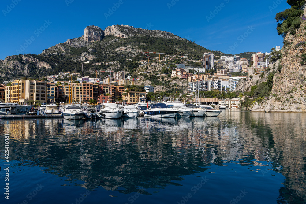 the Port of Fontvieille in the heart of Monaco