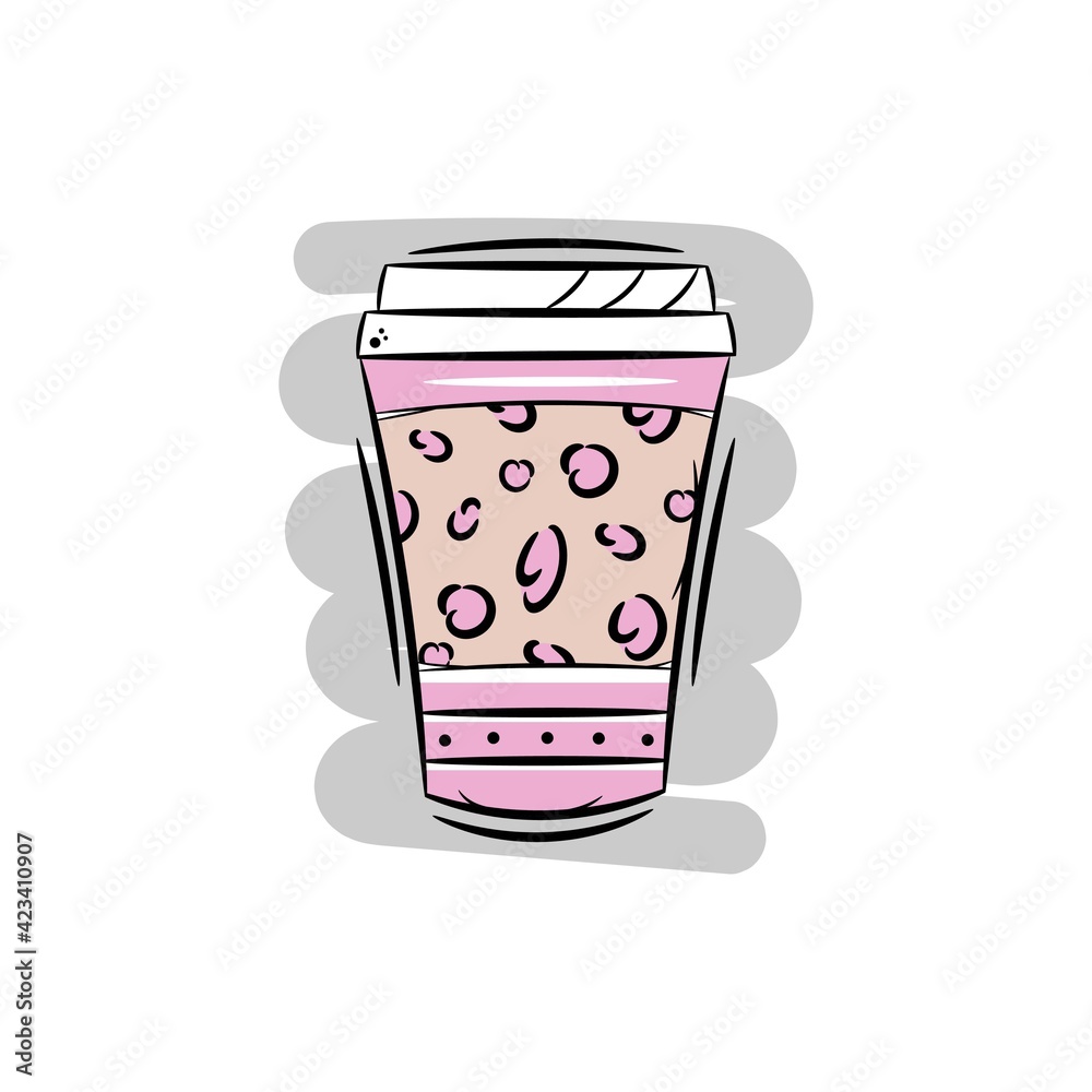 A glass of coffee. Stylish glass of coffee. Coffee to go. A glass of coffee. Stylish glass of coffee. Coffee to go.