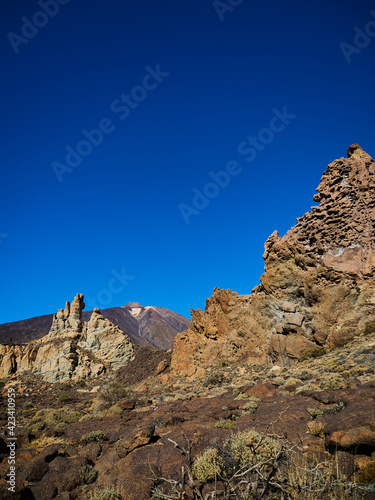 Volcanic landscape of el Teide on tenerife island, Spain. © Jens