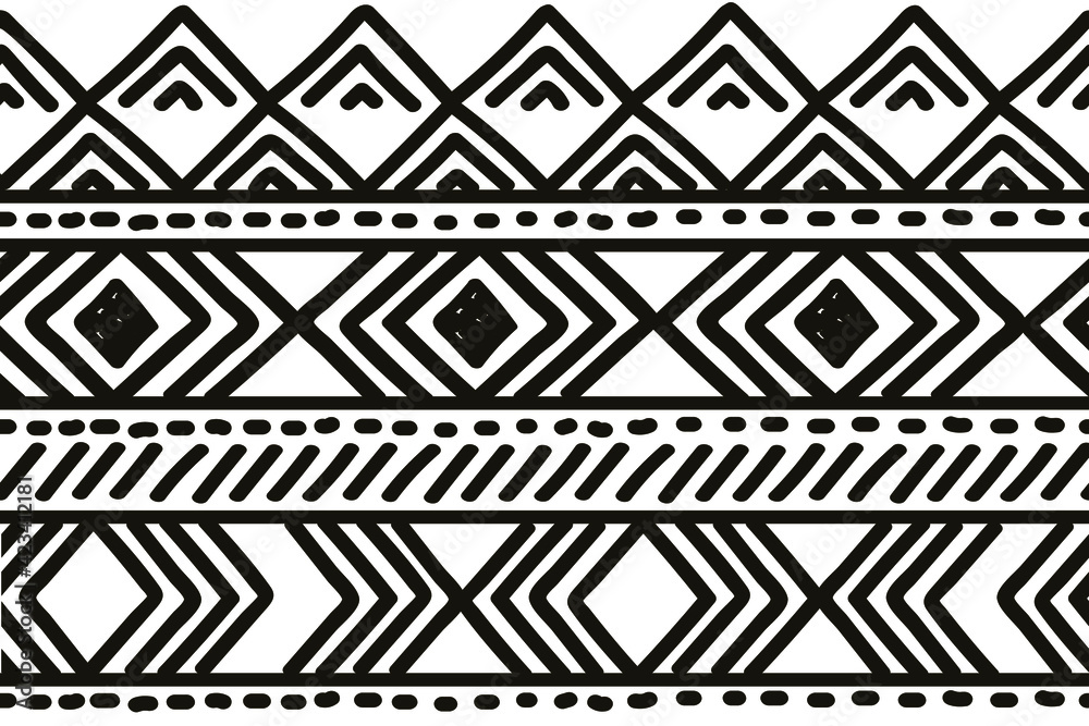 Ethnic vector seamless pattern. Tribal geometric background, boho motif, maya, aztec ornament illustration. rug textile print texture Ethnic vector seamless pattern. Tribal geometric background, boho motif, maya, aztec ornament illustration. rug textile print texture