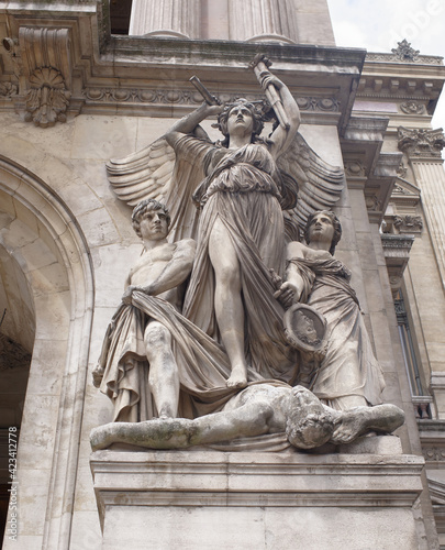 Sculpture at the Opera Garnier - Drama, by Jules-Joseph Perrault