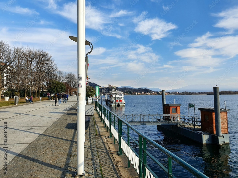 Obraz premium Lake in Arona NO, Italy