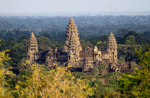 Top view of Angkor Wat temple
