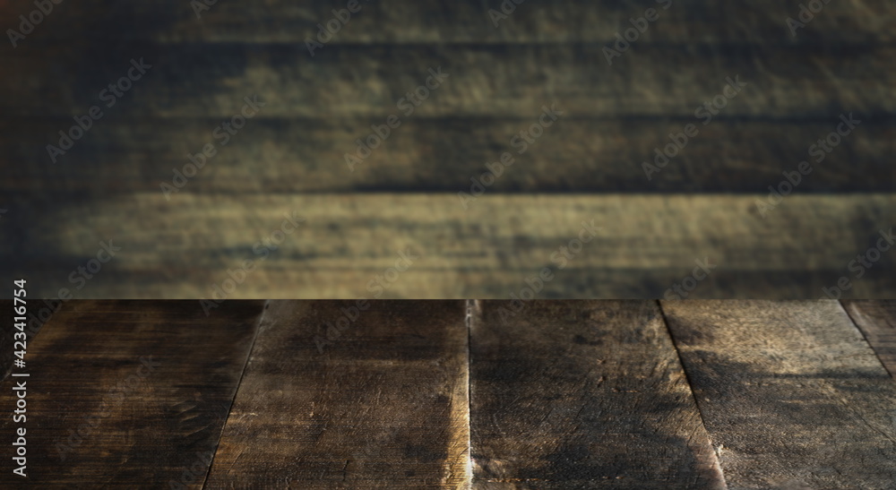 Obraz premium nice table with old wooden background