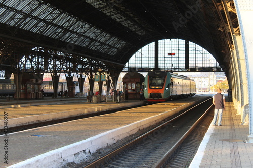 Railway platform in Lviv