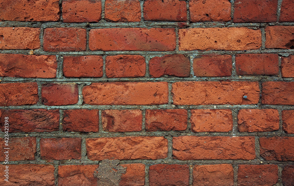 Red brick wall background, beautiful texture. Old brickwork. Red brick wall background, beautiful texture. Old brickwork.