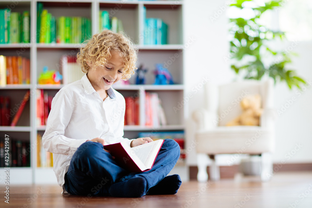 Child reading book. Kids read. School education. Child reading book. Kids read. School education.