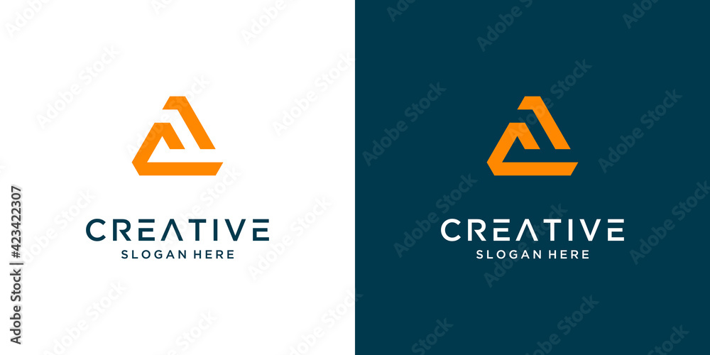 Creative letter A logo design inspiration Creative letter A logo design inspiration
