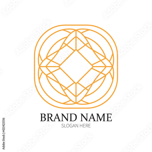 Elegant jewelry brand logo design