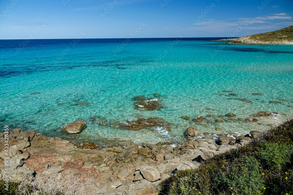 La plage de Bodri, Corbara en Corse