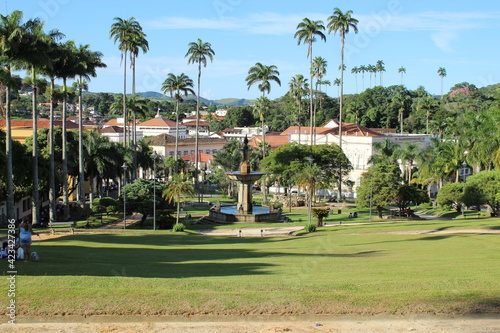 Praça da cidade de Vassouras, Brasil photo