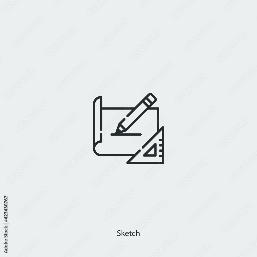 sketch icon vector sign symbol sketch icon vector sign symbol