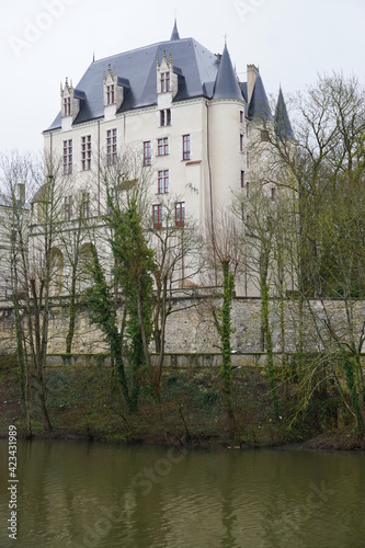 castle on the river of Chateauroux, France photo