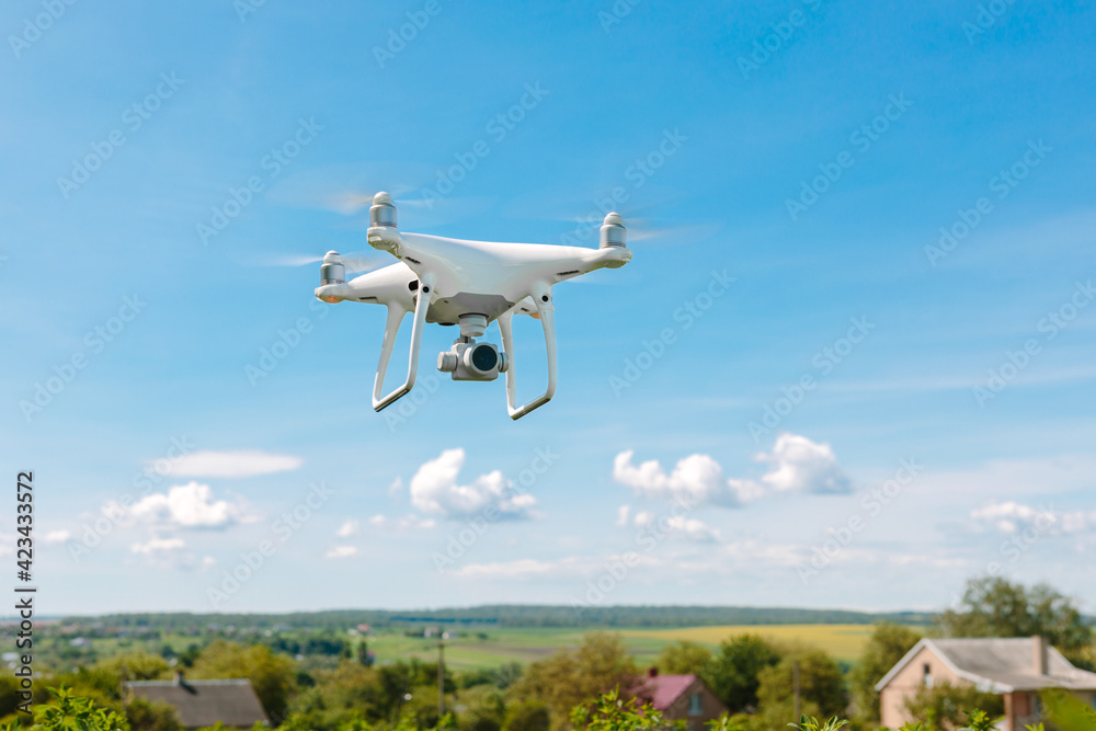 drone flying front of home drone flying front of home