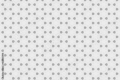 seamless pattern with dots like star Shape on gray, fabric Seamless geometric pattern design texture background.