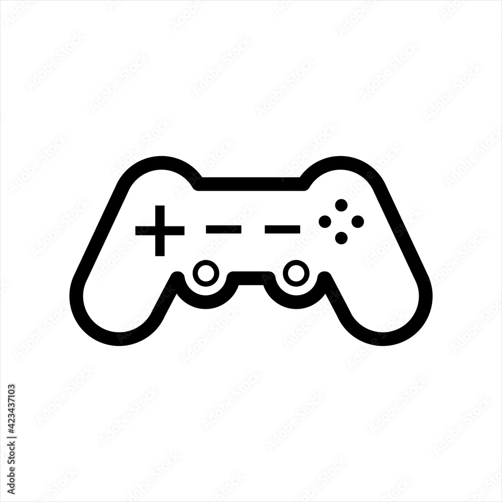 The best Gamepad icon vector, illustration logo template in trendy style. console icon. sign design. Simple gamepad line icon.