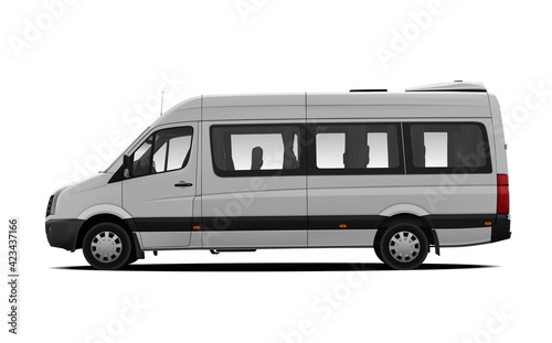 profile of business minibus in vector  © Oleksandr