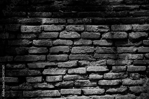 Texture of old gray concrete wall for dark background