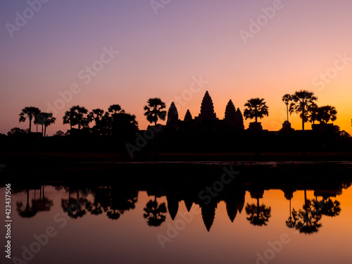 Sonnenaufgang Angkor Wat Siem Reap Kambodscha